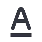 Sort Alfa SVG Icon